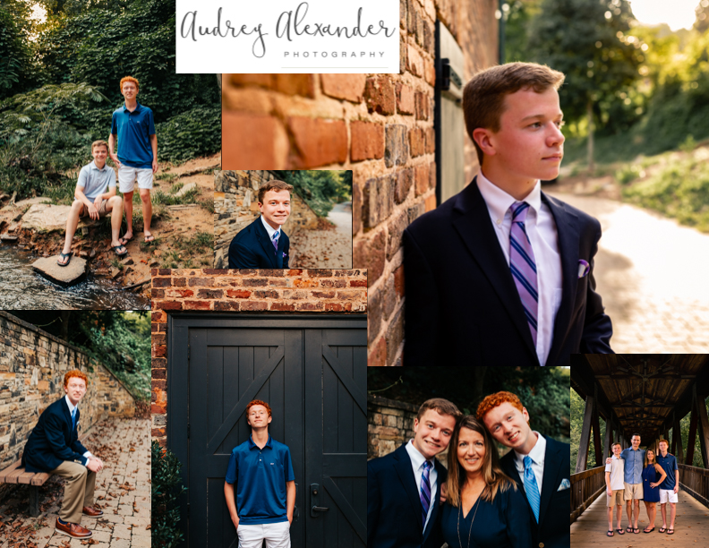 Roswell senior photographer at Roswell Mill