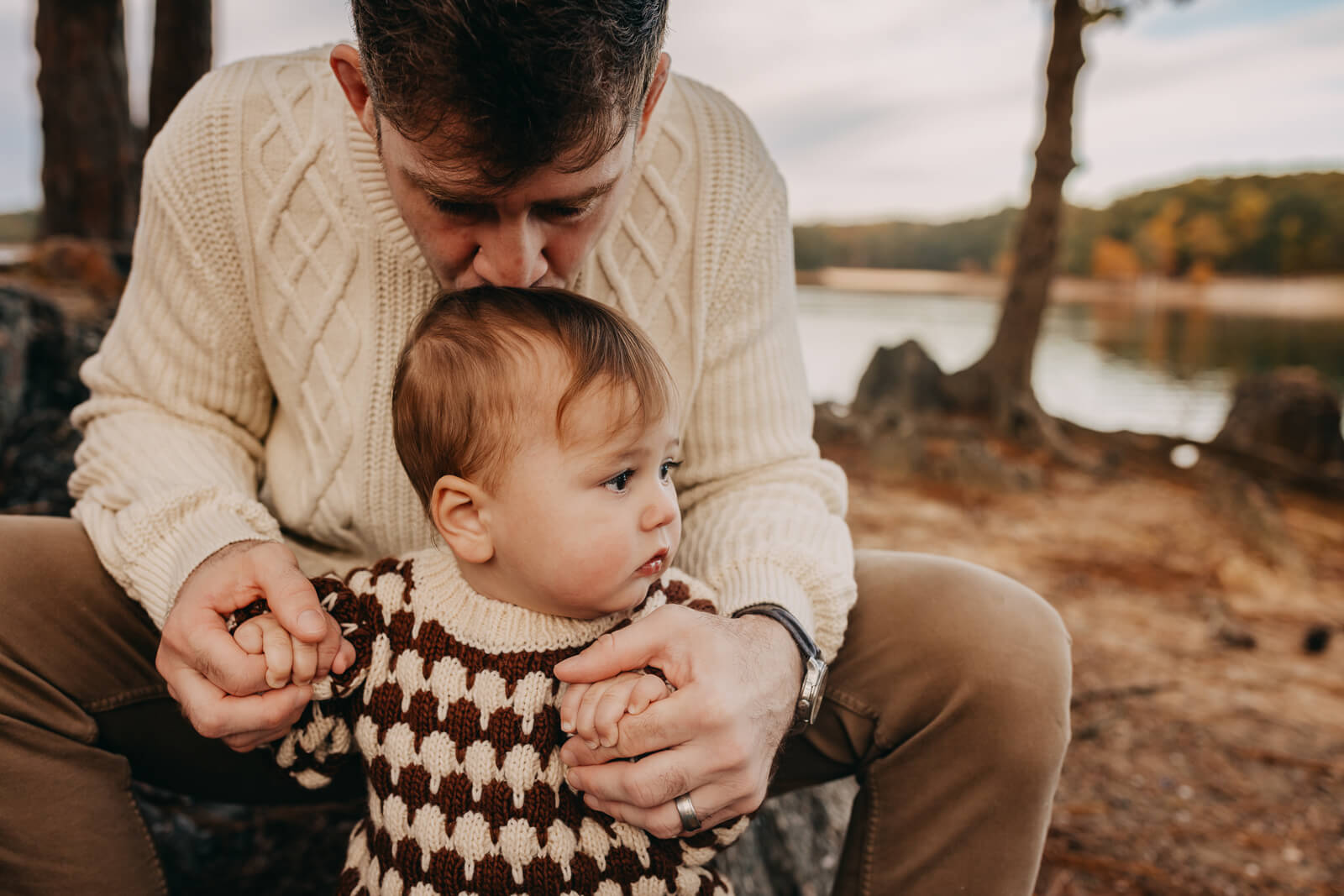 Annual family session in Marietta Georgia with toddler