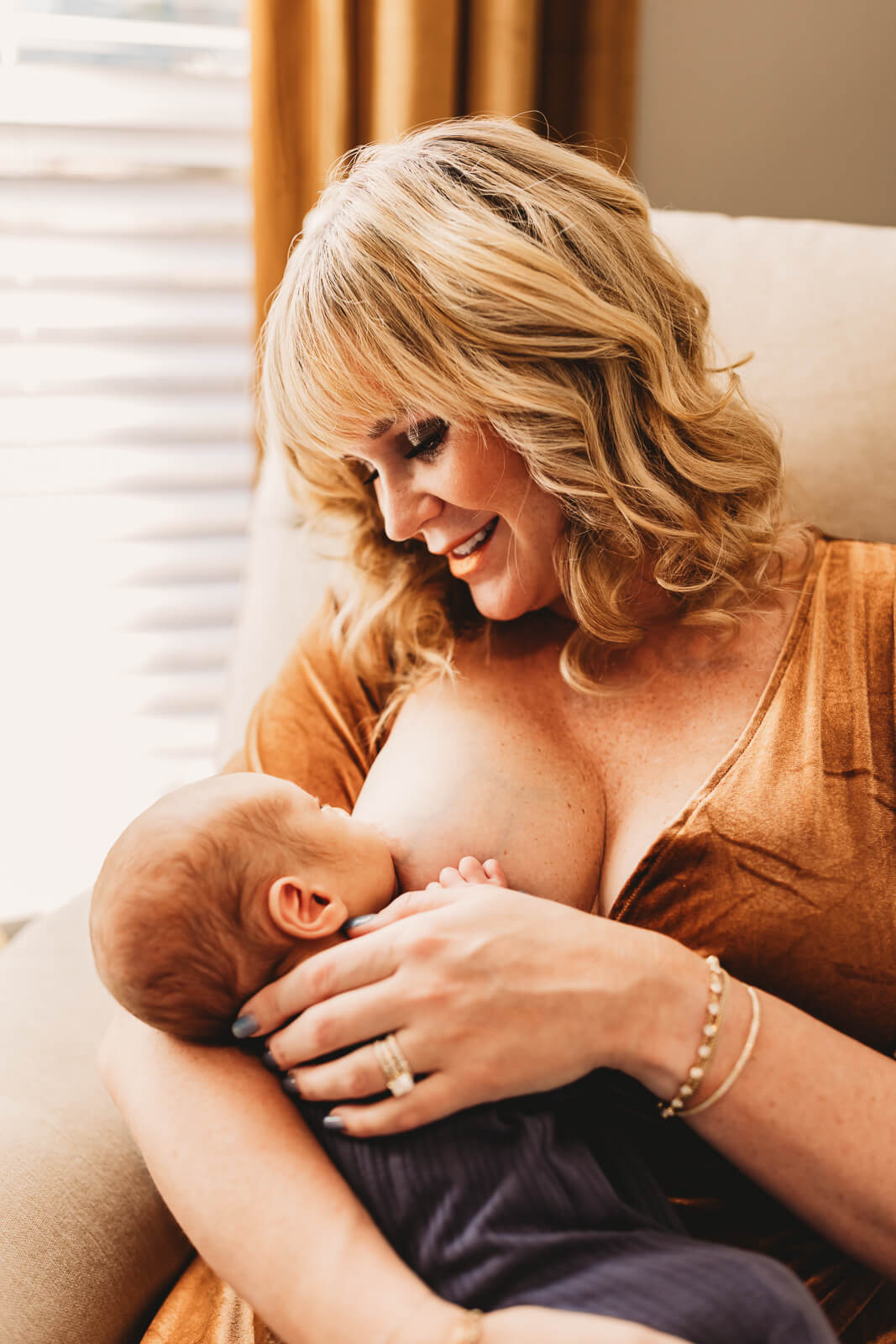 Motherhood image at newborn session
