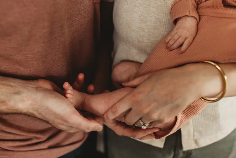 Details of a newborn at photography session in East Cobb, Marietta, GA.