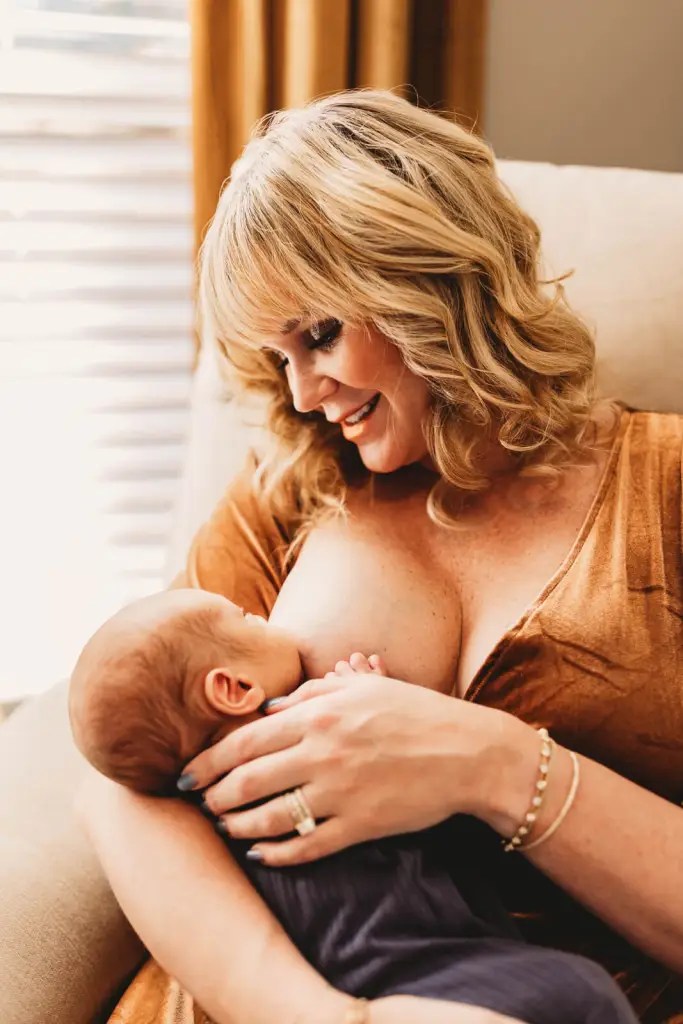 Motherhood image at newborn session