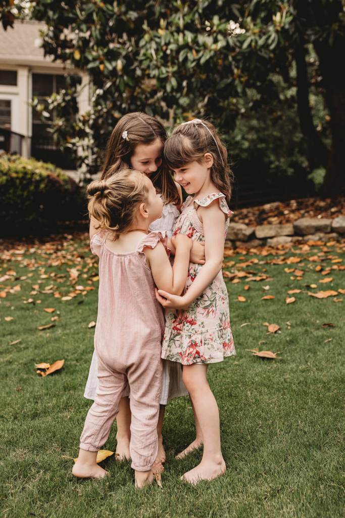 Siblings playing together