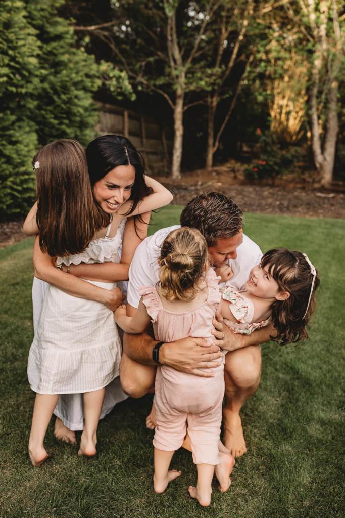 Playful children have fun at a Family Photography session in Alpharetta