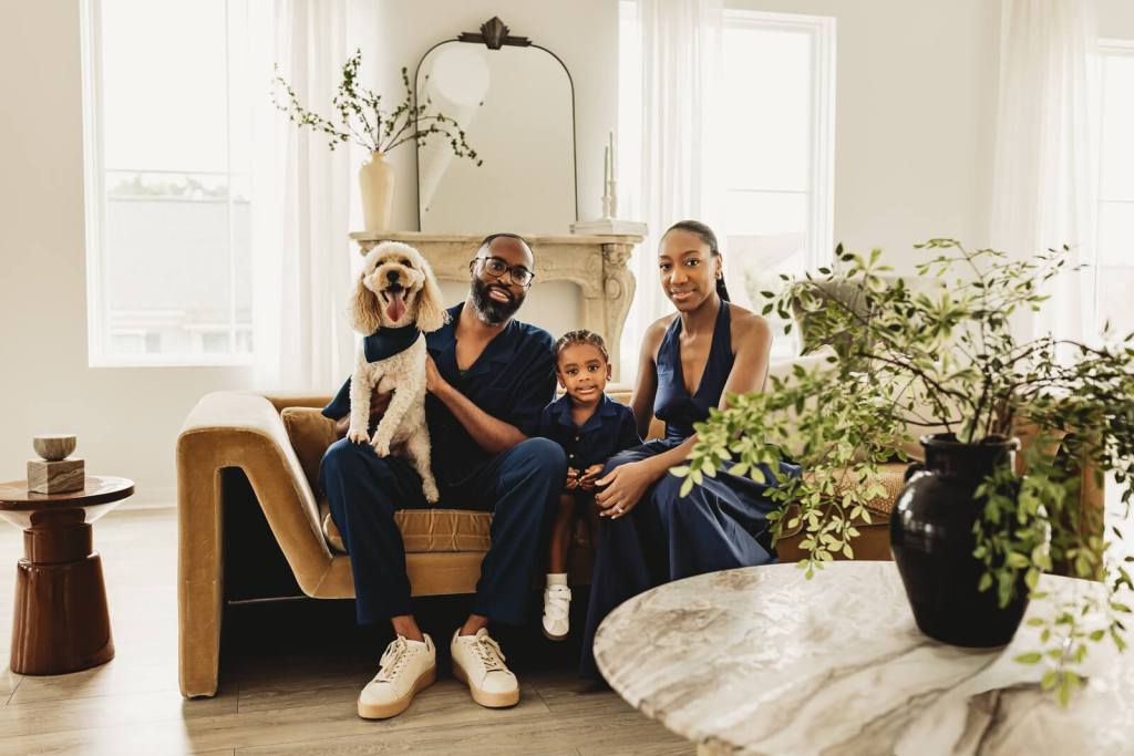 Family portrait session at Marietta Studio