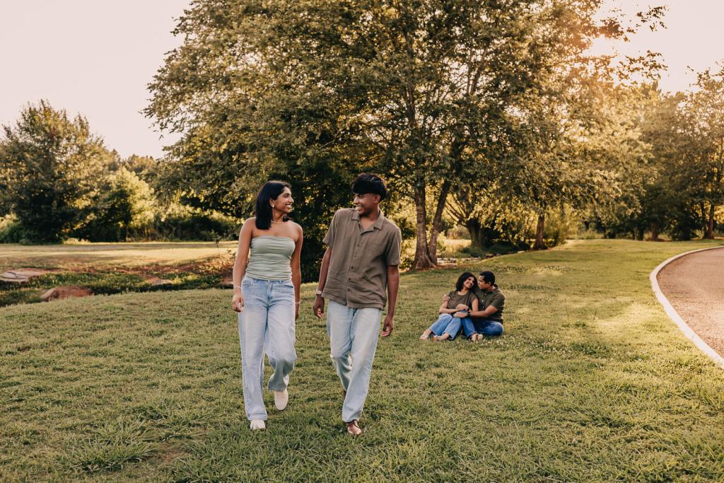 Authentic candid moment captured during a Marietta family photography session